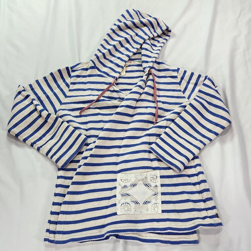 Matilda Jane• striped Midway hooded cardigan Med.   Lot E - Picture 6 of 10